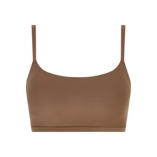 【Chantelle 仙黛爾】Soft Stretch.涼感無痕透氣無鋼圈輕運動女內衣 可可棕.16A20_02E(超強彈力)