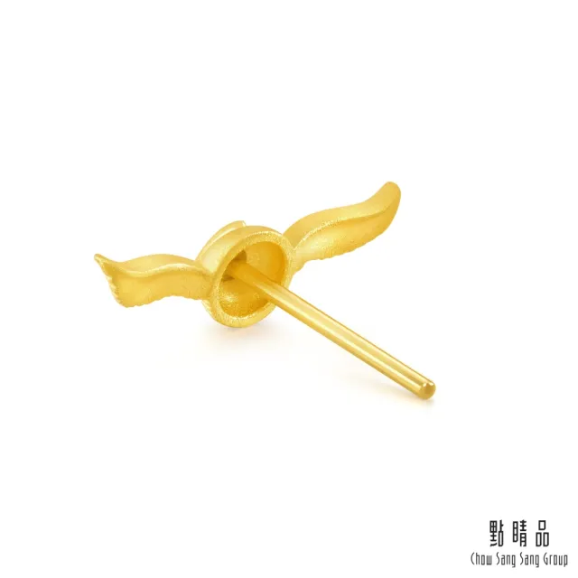 【點睛品】金探子 黃金耳環_哈利波特(單隻)