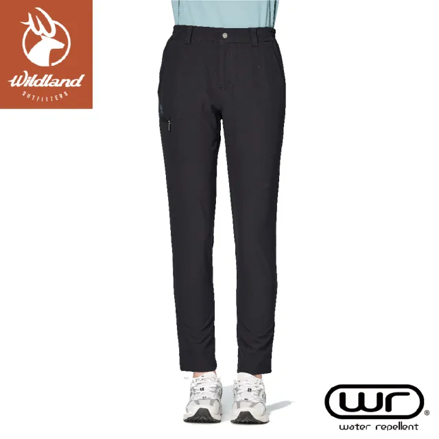 【Wildland 荒野】女 彈性四季款功能長褲《黑》S2387/機能褲/軟殼褲/保暖褲