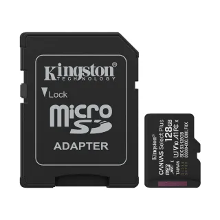 【Kingston 金士頓】Canvas Select Plus Micro SD SDXC SDCS3/128GB 記憶卡(SDCS3/128GB)