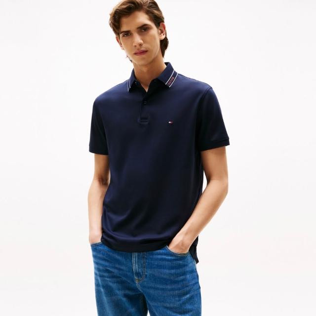 【TOMMY HILFIGER】官方旗艦館 Monotype 標準版型 Polo 衫_藍色