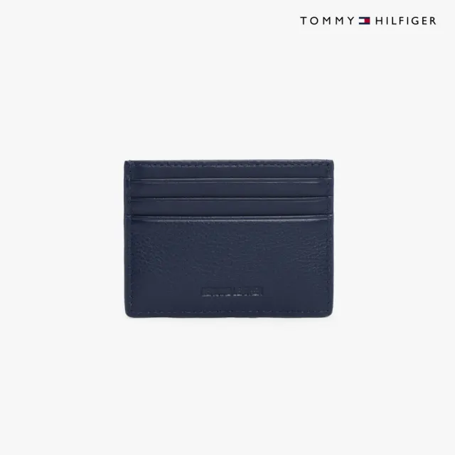 【TOMMY HILFIGER】官方旗艦館 中央條紋票卡夾_藍色