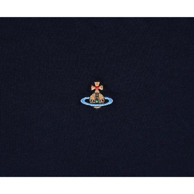 【Vivienne Westwood】Vivienne Westwood 星球LOGO純棉短袖T恤(男女款/深藍)