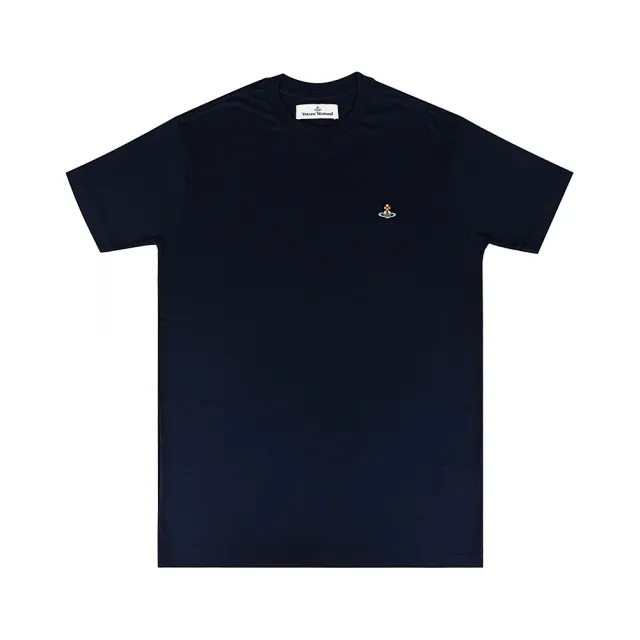 【Vivienne Westwood】Vivienne Westwood 星球LOGO純棉短袖T恤(男女款/深藍)