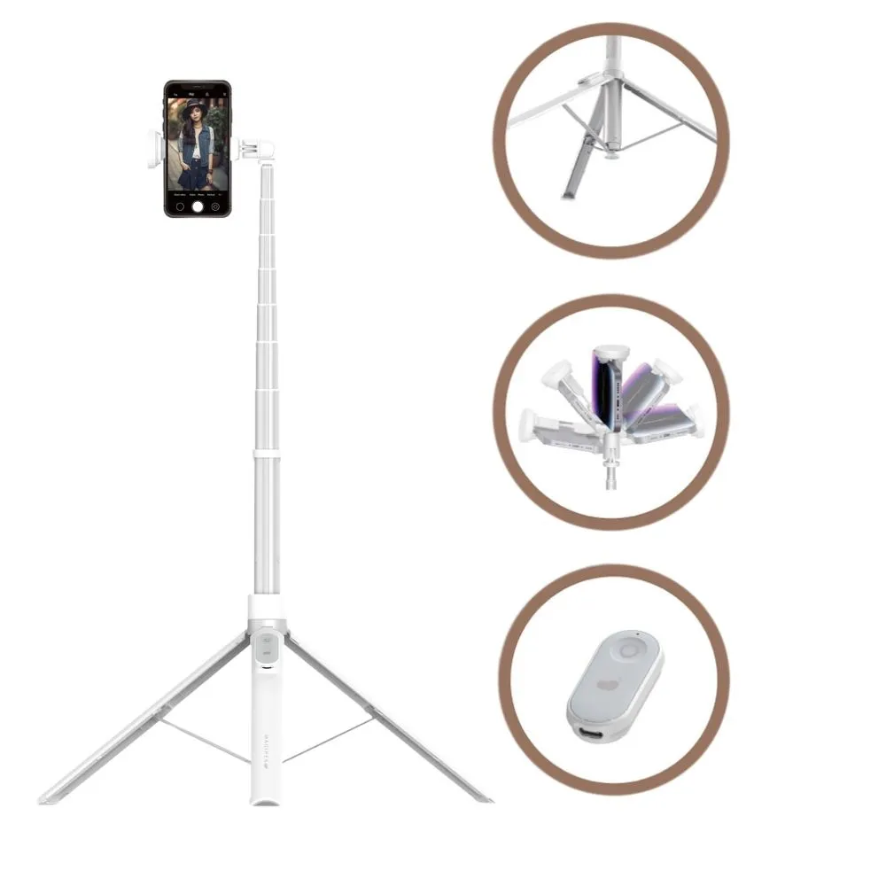 【MAGIPEA】美極品 三腳快開棒自拍棒(專利特殊設計 一丟即開)