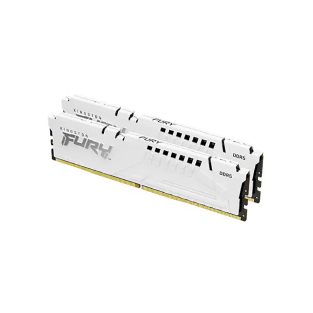 【Kingston 金士頓】FURY Beast DDR5 6000MT/s 64GB(2x32GB)記憶體 白色(KF560C30BWEK2-64)