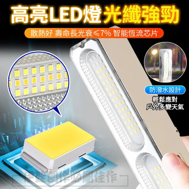 【IDREES 伊德萊斯】買一送一 磁吸式LED燈條 3段調光 USB戶外應急擺攤夜市燈 磁吸燈 櫥櫃燈