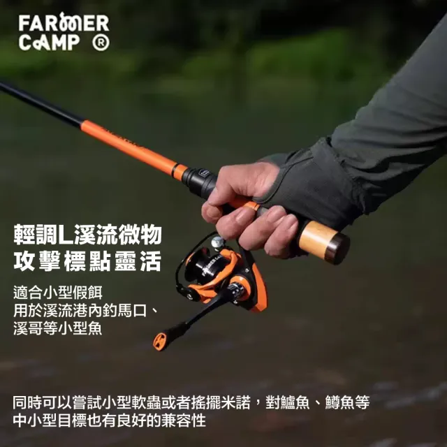 【Farmer Camp】蘆葦路亞竿(小繼竿 振出路亞竿 釣竿 釣魚竿 偷跑竿 手竿 手釣竿 溪流竿 岸拋竿)