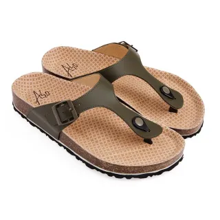 【A.S.O 阿瘦集團】A.S.O 足健康系列-夾腳拖鞋(男鞋_橄欖色)