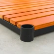 【dayneeds 日需百備】松木 90x45x90公分烤漆三層架廚房收納推車 含工業輪(木板層架/收納層架/層架/鐵架)