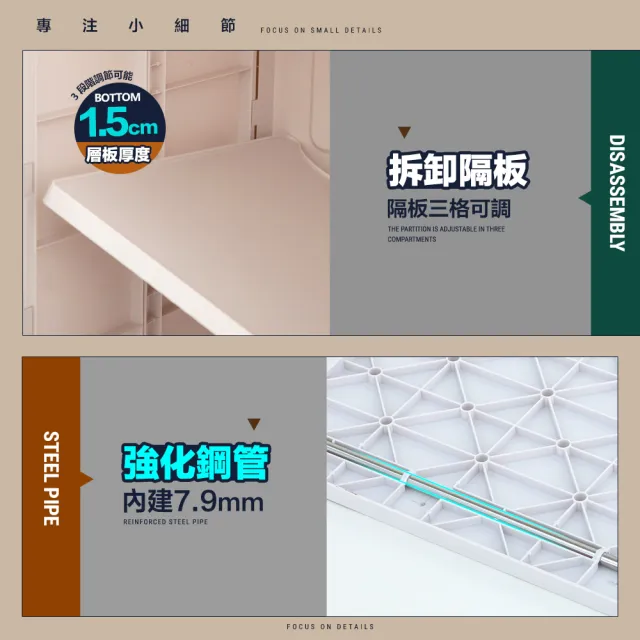 【FL 生活+】巨型80公升雙開門可疊加附輪摺疊收納箱-單層款(櫃子/置物櫃/門櫃/收納櫃/收納箱/置物架/儲物)