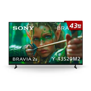 【SONY 索尼】BRAVIA 2II 43型 4K X1 Google TV 顯示器(Y-43S20M2)