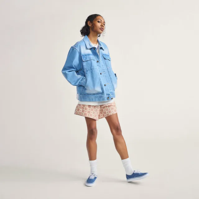 【VANS】官方旗艦 Premium LX McAvoy Trucker 淺藍色牛仔外套