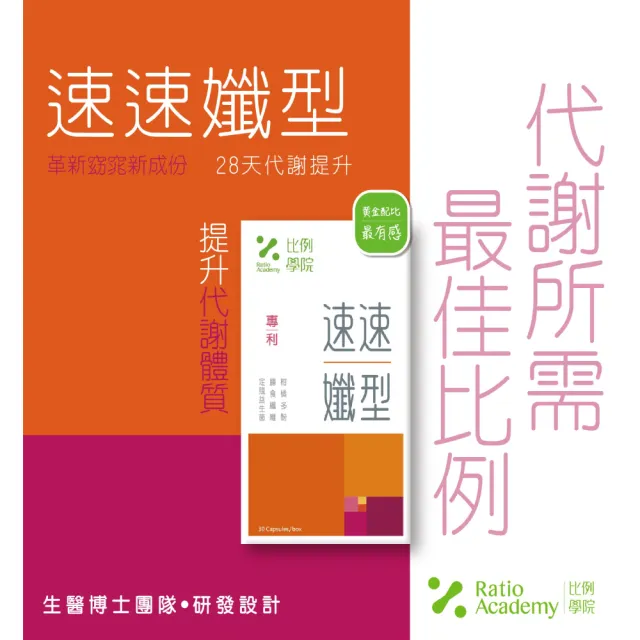 【比例學院 Ratio Academy】速速孅型 30粒/盒