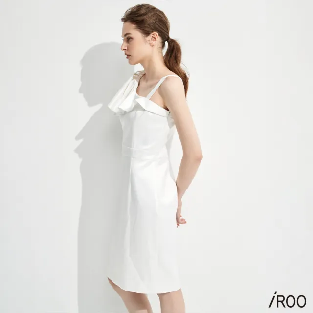 【iROO】不對稱荷葉禮服