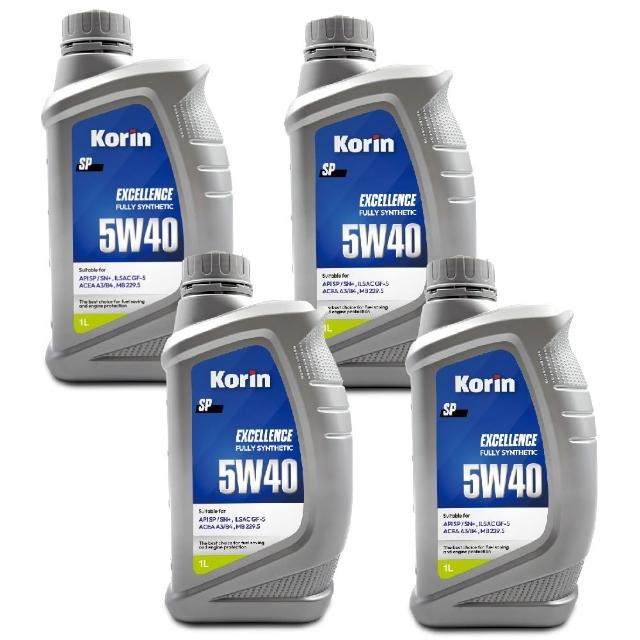 【Korin】Excellence 5W40 SP全合成機油4入組