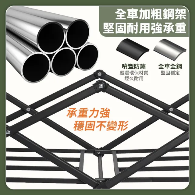 【DREAMCATCHER】摺疊露營推車-8吋(大容量 多功能 高承重 露營 野餐 戶外推車 手拉車 可摺疊)