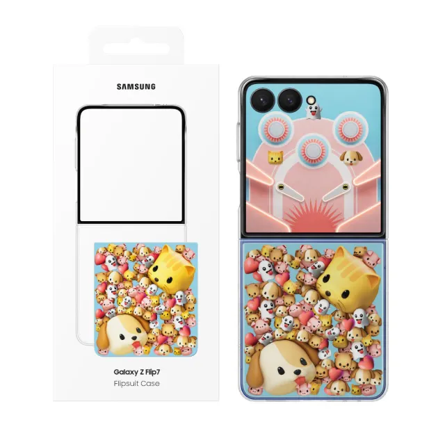 【Samsung 三星】Galaxy Z Flip7 原廠主題式感應保護殼 - 附感應卡(EF-ZF766)