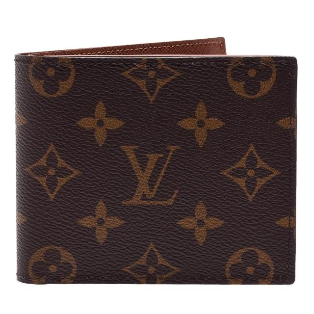 LV LOUIS VUITTON路易威登 M62288 經典 MARCO 系列 Monogram 帆布印花折疊短夾