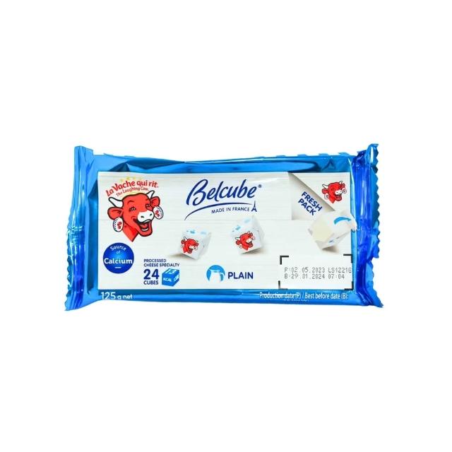 【The Laughing Cow 笑牛】『京原起司』迷你乾酪_原味_24入_125g(效期2027/02/08)