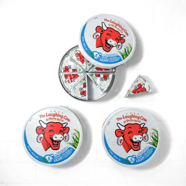 【The Laughing Cow 笑牛】『京原起司』法國笑牛圓乾酪_8片裝(乳酪、起司、抹醬)(效期2026/11/30)