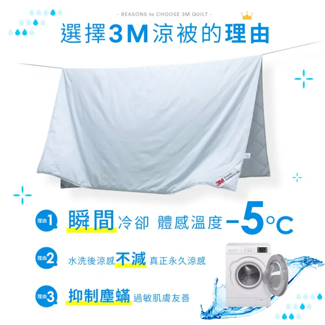 【3M】可水洗涼感涼夏被-星空藍(單人涼被5x7)