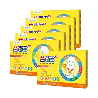 【JoyHui佳悅】益菌多EX全方位益生菌6盒組(共180包 專利BC198乳酸菌+乳鐵蛋白+維生素ABCD+兒童益生菌)