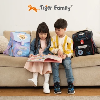 【Tiger Family】小學者超輕量護脊書包-賽車風暴(努拉一家推薦款)