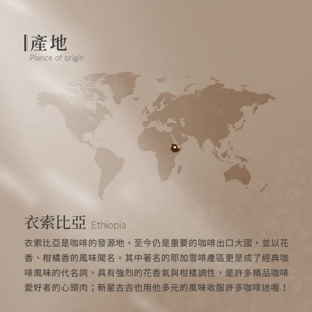 【Buon Caffe 步昂咖啡】接單現烘 精品咖啡豆｜衣索比亞 耶加雪菲 柑橘花蜜 G1 淺焙｜1包入(227g) 雙十