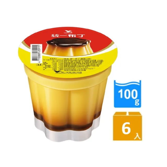 【統一】布丁雞蛋口味100gx6入