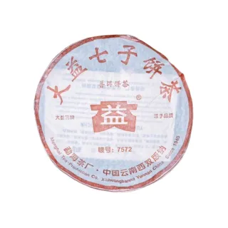 【茶韻】普洱茶2006年大益7572-601熟茶餅357g一餅  茶葉禮盒(附茶樣10g.收藏盒各1)