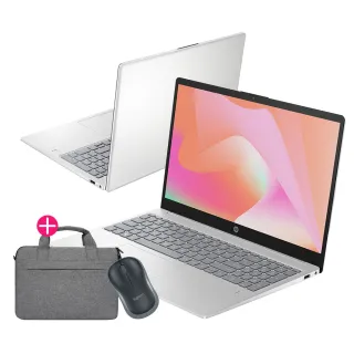 【HP 惠普】送獨家筆電包/滑鼠★15吋 N100輕薄文書筆電(15-fd0445TU/N100/8G/512G SSD/Win11/星河銀)