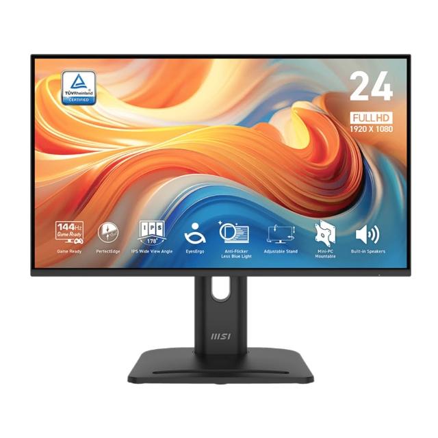 【MSI 微星】PRO MP245PG E14 24型 IPS 144Hz 護眼螢幕(HDMI/D-Sub/DisplayPort/1ms MPRT)