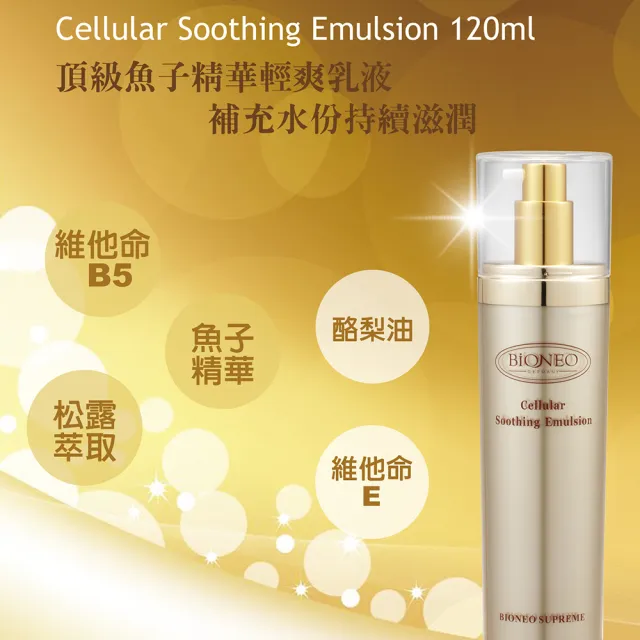 【Bioneo 德國百妮】活膚修護乳液120mlX2(臉部保養優選 魚子精華 凍齡 保濕)