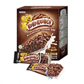 即期品【Nestle 雀巢】可可脆片穀物棒25g x6入/盒