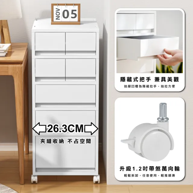 【ONE HOUSE】麥樂雙層直角可疊式抽屜置物收納箱/收納盒/收納櫃(A組_1矮2抽)