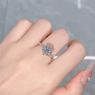 【鉅曜】18K IGI 三克拉 經典六爪鑽石戒指 培育鑽石 鑽石 真鑽(培育鑽石 18K)