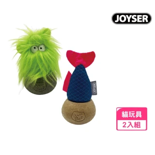 【JOYSER】貓薄荷不倒翁系列（小魚｜小怪物）*2入組(寵物玩具、貓玩具)