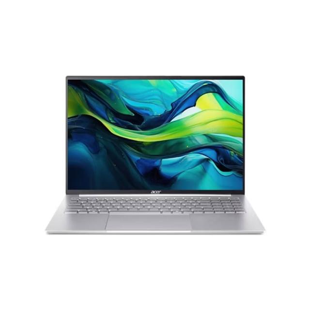 Acer 宏碁 Swift Lite SFL16-51M-78GL 輕薄筆電，搭載 Intel Core Ultra 7 155U 處理器，16GB LPDDR5 記憶體，1920x1200 IPS 零元件，支援 SSD 與 eMMC 硬碟，內建 2M FHD 網路攝影機，提供 Wi-Fi 6 網路功能，Windows 11 Home 系統，銀色系設計，適合需要延保與配件的使用者。