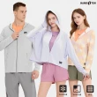 【Hang Ten】男女裝-涼感冰絲高彈遮陽防曬外套抗UV連帽口罩外套(多款選)