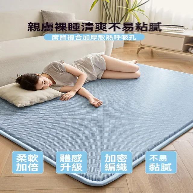 【p雅鹿昊弘】60cm*120cm(地墊 涼席地墊 家用睡墊 兒童爬行地墊 榻榻米地墊 預售12天)