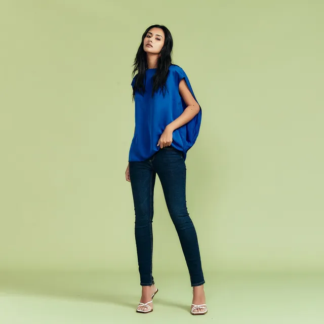 【ICHE 衣哲】Cop.Copine 法國原裝進口3D立體空氣感絲滑造型上衣