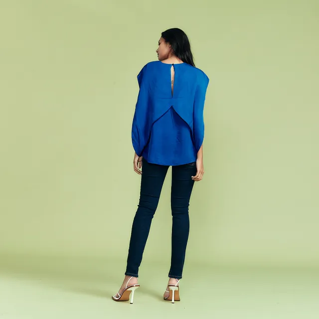 【ICHE 衣哲】Cop.Copine 法國原裝進口3D立體空氣感絲滑造型上衣