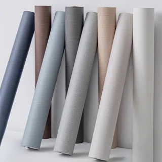 【鴻民壁紙】自黏莫蘭迪色布紋防水壁紙(加厚高遮瑕 自黏背膠 防水)