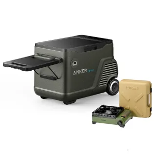 【ANKER】A17A0 EverFrost行動冰箱33L+岩谷燒烤爐(CB-ODX-1-BK/OL)(可拆式電池/AC充電/車充/APP控制)