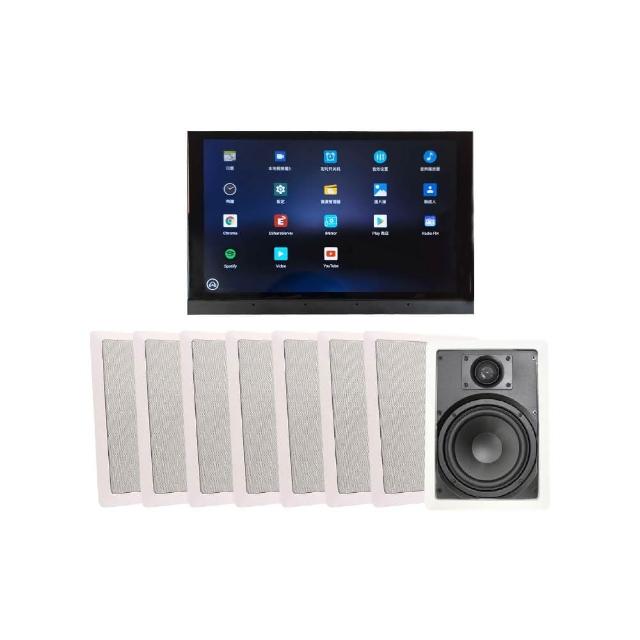 【BOK】SH4R 智能多房間中控主機及IW-106 6.5吋嵌入式喇叭8支