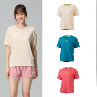 【MIZUNO 美津濃】吸汗速乾 女款 路跑短袖T恤 J2TAC703XX（任選一件）(T恤)