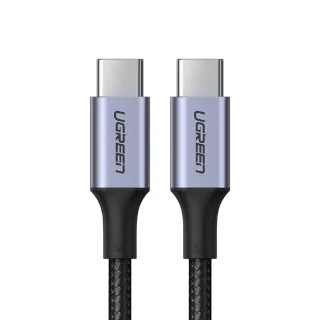 【綠聯】1M Type-C to Type-C  高速手機傳輸充電線(金屬殼/編織線/PD100W/5A快充)