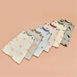 【Runny Yolk 朗尼幼克】純棉防踢背心｜mama juice/蛋黃星球-6色任選(100%台灣製/兒童背心睡袋/兒童睡衣)