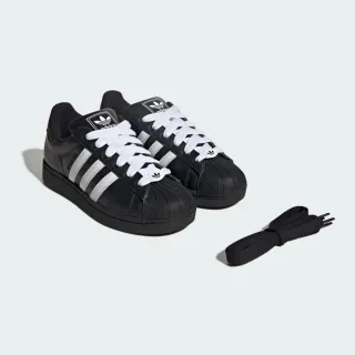 【adidas 愛迪達】Superstar Ii 男女 運動休閒鞋 貝殼鞋 舒適 黑 白(KK4474)